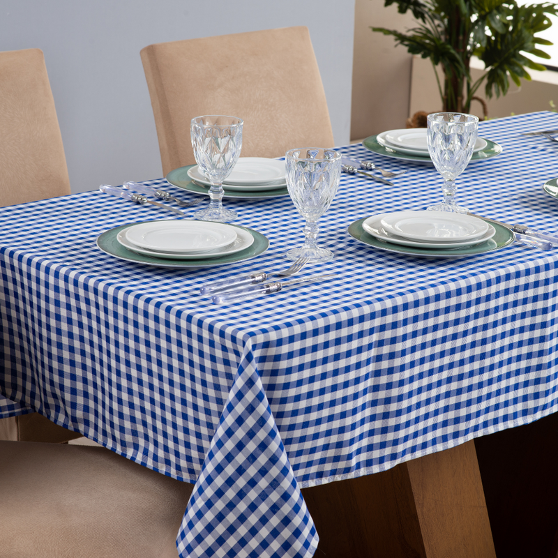 Toalha de Mesa Brisa 1 Peça 2,00m x 1,40m 6 Lugares 100% Poliéster Tecido Oxford