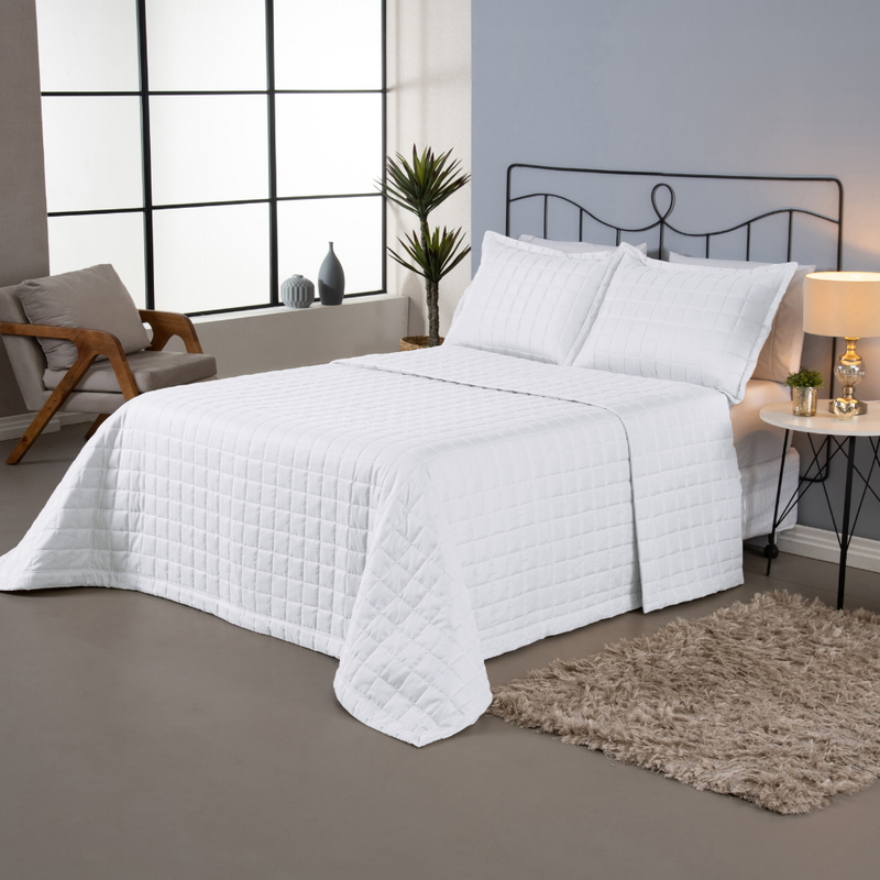 Kit Cobre Leito Matelado Dupla Face Soft 3 Peças 100% Poliéster