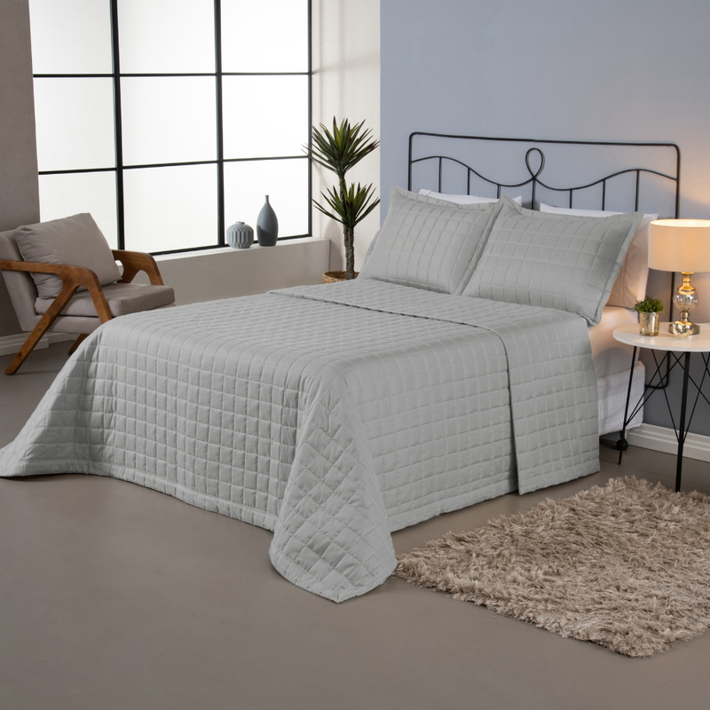 Kit Cobre Leito Matelado Dupla Face Soft 3 Peças 100% Poliéster
