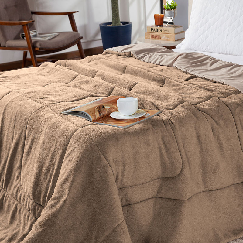 Coberdrom Cobertor Solteiro Cold Dupla Face Manta Fleece