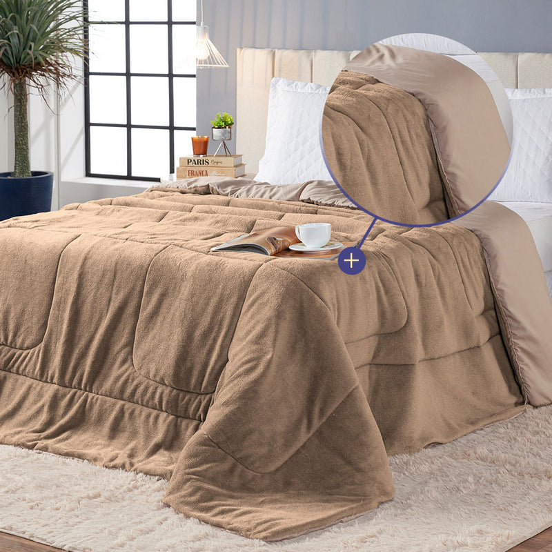 Coberdrom Cobertor Solteiro Cold Dupla Face Manta Fleece