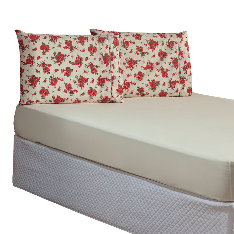Jogo de Cama Queen 3 Peças Esmeralda 100% Algodão Percal 150 Fios