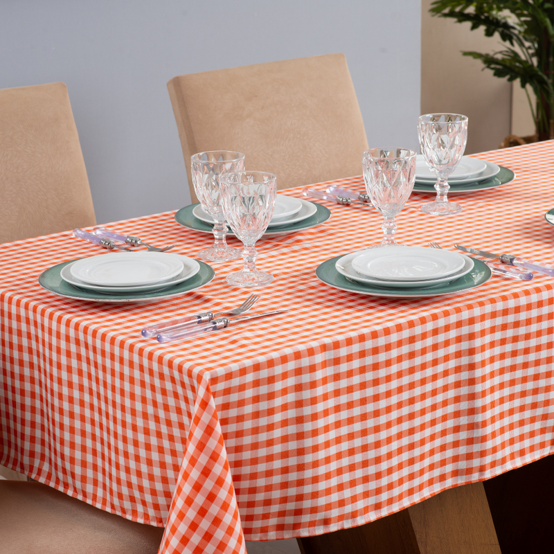 Toalha de Mesa Brisa 1 Peça 2,00m x 1,40m 6 Lugares 100% Poliéster Tecido Oxford
