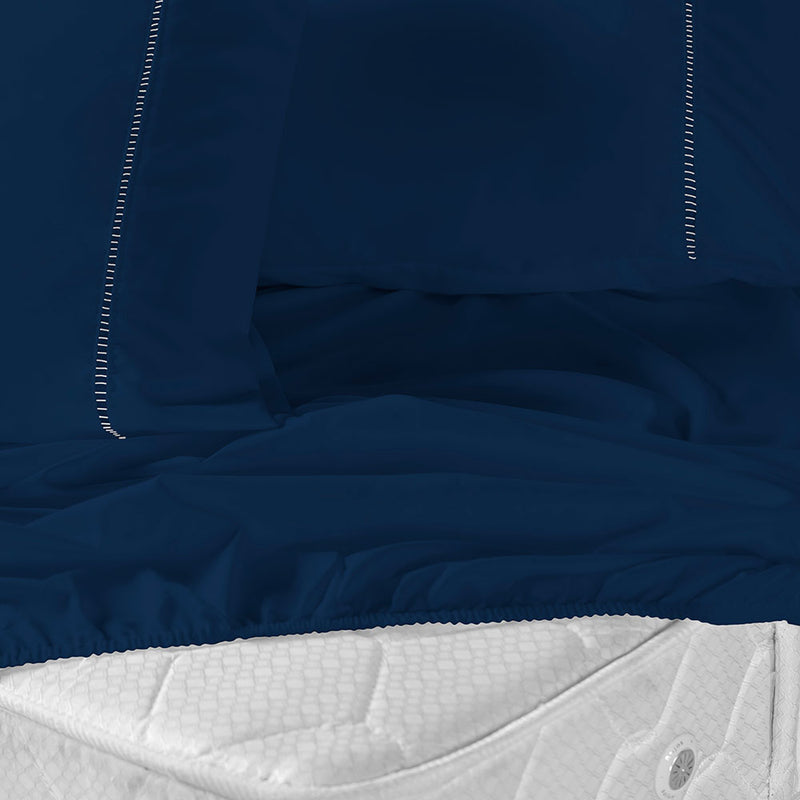 Jogo de Cama Casal King 3 Peças Laura Percal 200 Fios