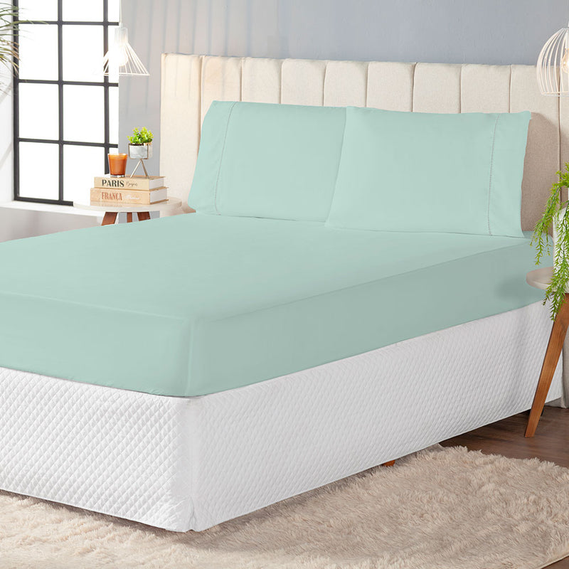 Jogo de Cama Casal King 3 Peças Laura Percal 200 Fios