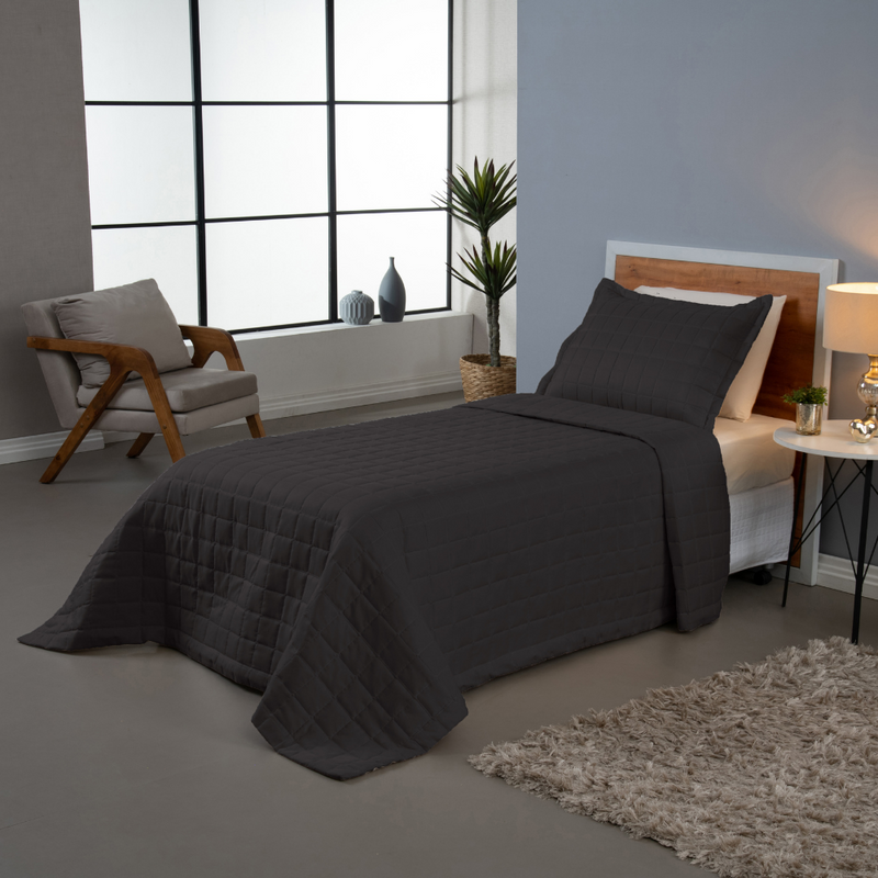 Kit Cobre Leito Matelado Dupla Face Soft 2 Peças Solteiro 100% Poliéster Areia