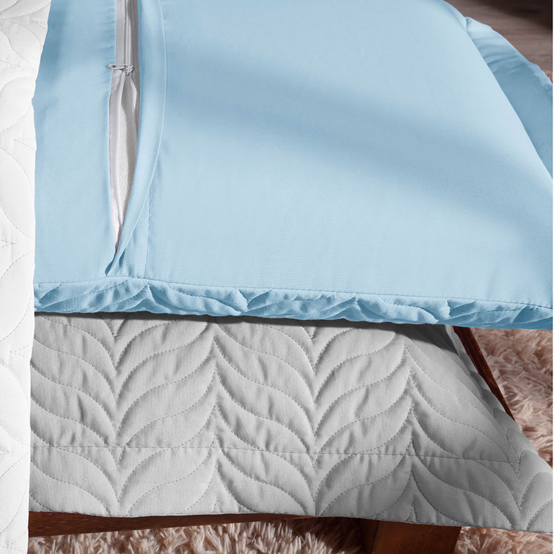 Porta Travesseiro Avulso 70cm x 50cm Com Debrum Paris Matelado 100% Algodão Percal 150 Fios