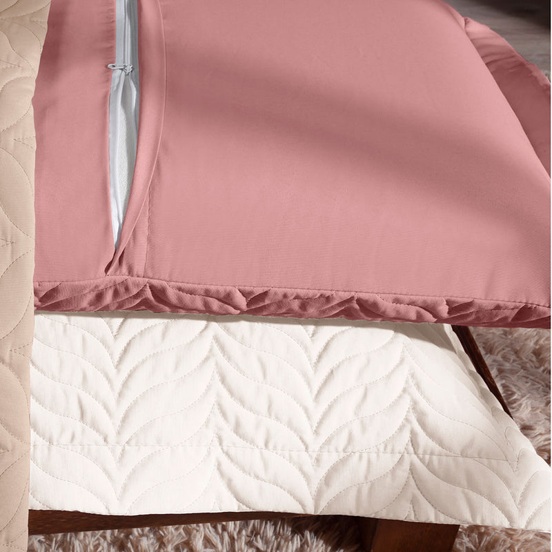 Porta Travesseiro Avulso 70cm x 50cm Com Debrum Paris Matelado 100% Algodão Percal 150 Fios