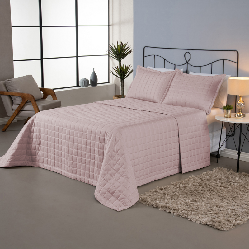 Kit Cobre Leito Matelado Dupla Face Soft 3 Peças 100% Poliéster
