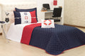 Kit Cobreleito Maritimo Solteiro Dupla Face 03 pçs