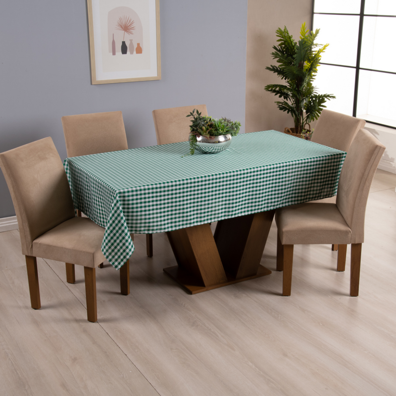 Toalha de Mesa Brisa 1 Peça 2,00m x 1,40m 6 Lugares 100% Poliéster Tecido Oxford
